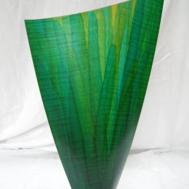 Wood - Lotus Striped Vase